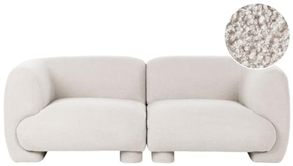 Modulsofa 2-Sitzer MJALBI Cremeweiß Bouclé