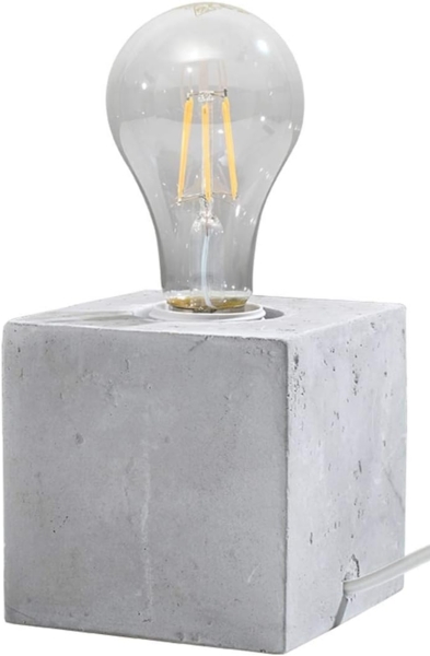 Tischlampe, Beton Grau, Retro-Stil, L 10 cm