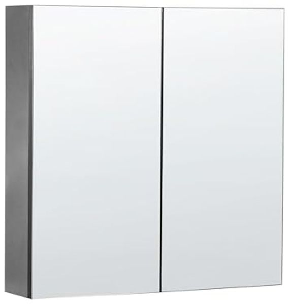 Bad Spiegelschrank NAVARRA 60 cm 60 cm Schwarz