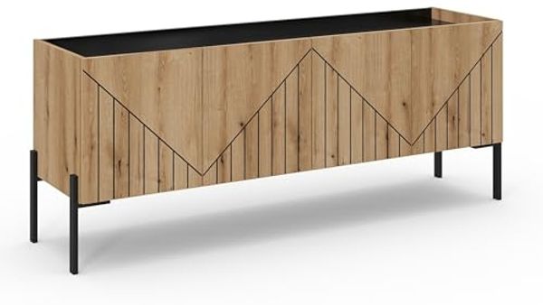 Lowboard >Neo< in Evoke Oak - 153x62x40cm (BxHxT)
