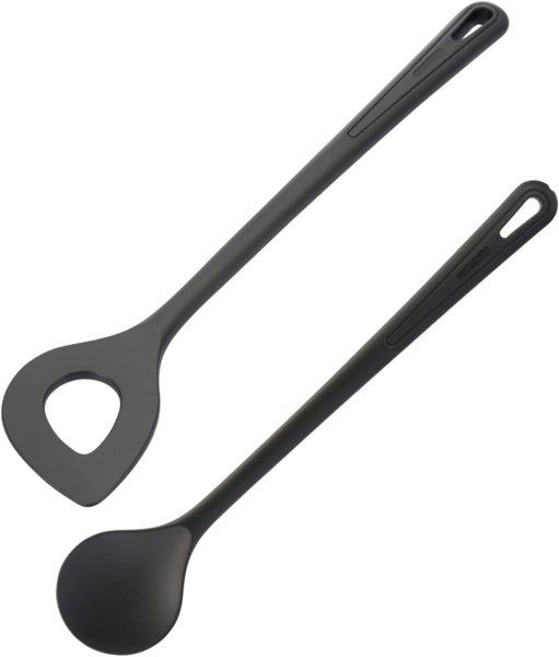 WESTMARK Kochlöffel Spitzlochlöffel + Rühr-/Kochlöffel-Set, 2tlg, Hitzebeständig bis 270 °C, Spülmaschinengeeignet