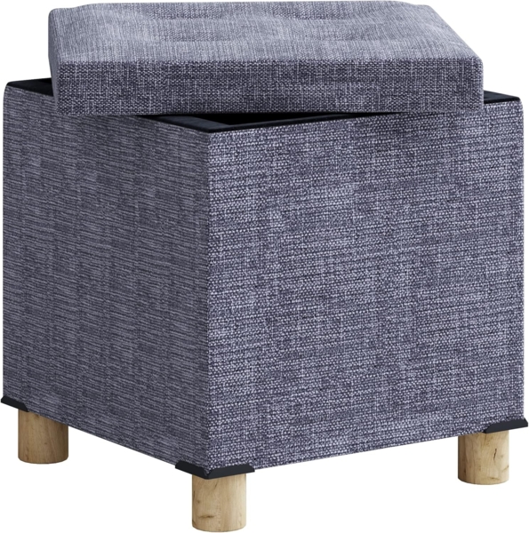 VCM Sitzbank Sizos 917610 Grau H. 40 x B. 38 x T. 38 cm