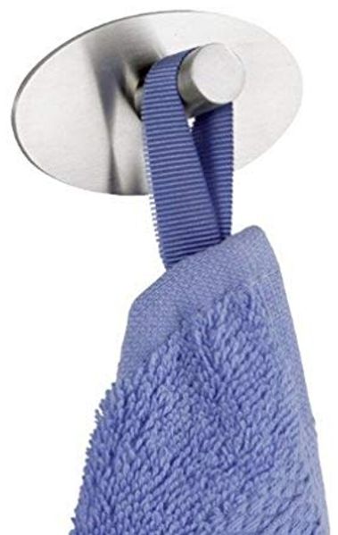Wenko Strip-it Wandhaken Piceno Edelstahl matt, chrom, 2er-Set
