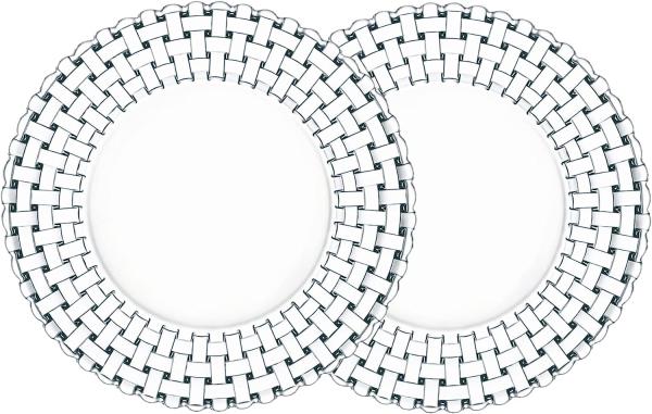 Nachtmann Bossa Nova Teller Klein, 2er Set, Servierteller, Glasteller, Kristallglas, Ø 23 cm, 0098035-0