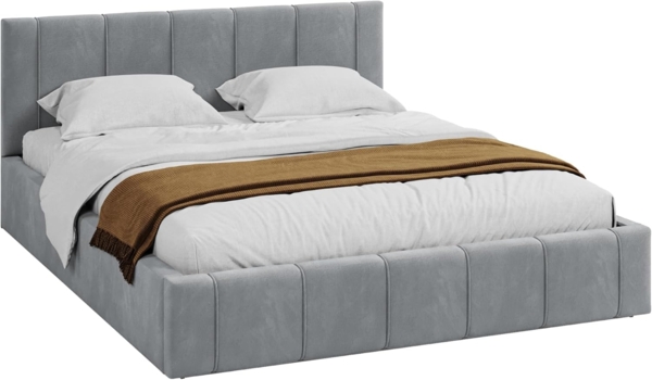 FDM Polsterbett FLORIDA Bettgestell 90x200, 120x200, 140x200, 160x200, 180x200cm (Polsterbett modern mit Bettkasten MADE IN EU - mit hochwertigem Velours Bezug, verfügbar 90x200 120x200 140x200 160x200 180x200cm, Bettrahmen, Bett, mit großen gepolstert...