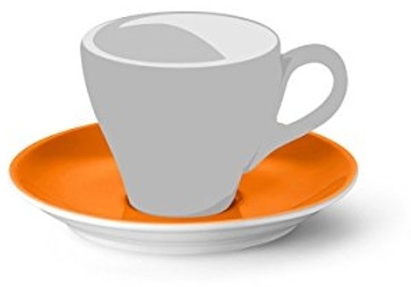 Dibbern Solid Color orange Espresso Untertasse Classico