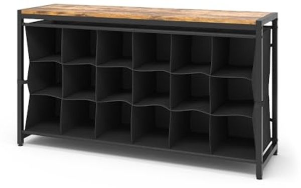Schuhschrank Fyrk Eiche rustikal 100 x 54.5 cm Vicco