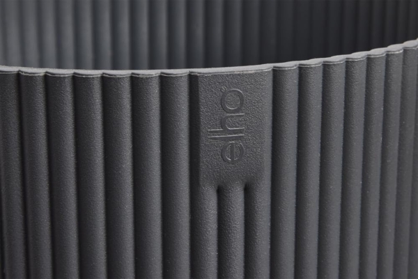 elho Vibes Fold Rund 35 Pflanzentopf - Blumentopf für Innen - 100% recyceltes Plastik - Ø 34.9 x H 32.4 - Schwarz/Anthrazit Bild 5