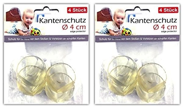 HAC24 Kindersicherung Tischkantenschutz Rund Kinder Baby Kantenschutz Eckenschutz, Ø 4 cm