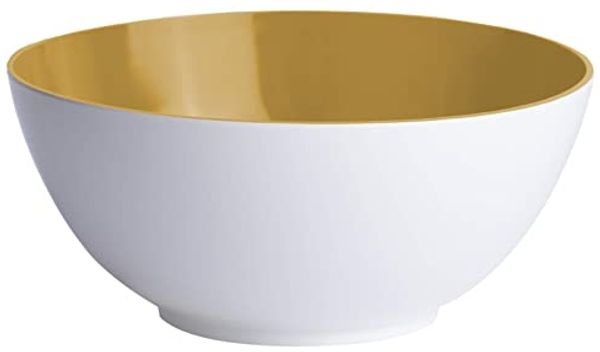 Salat Müsli Suppe Obst Schüssel klein, 15 cm, rund - Mustard, Summer Edition einzeln