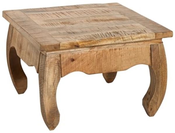 riess-ambiente Couchtisch OPIUM ANTIQUE 60cm natur, Wohnzimmer · Massivholz · eckig