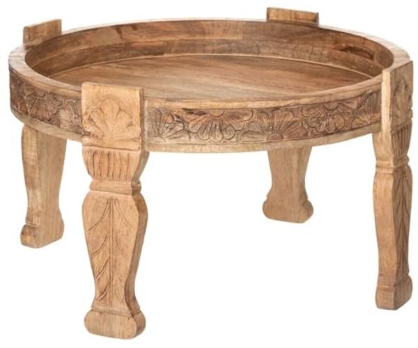 Kaffeetisch aus Holz, Ø 74 cm