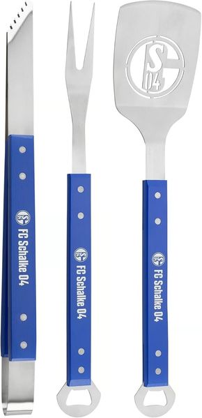 FC Schalke 04 Grillbesteck-Set Grillbesteck 3er-Set, (3 tlg)