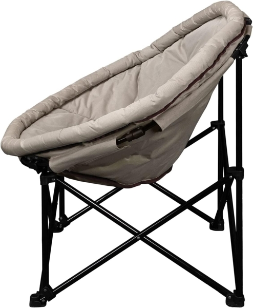 anndora Campingstuhl XXL Camping Relax Sessel Moonchair faltbar, wasserabweisende gepolsterte Sizfläche - leicht entfaltbar Bild 6