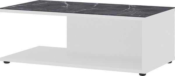Rechteckig Couchtisch/Beistelltisch Kastoria, in Kaschmir/Nussbaum-Nachbildung, 109 x 39 x 59 cm (BxHxT)