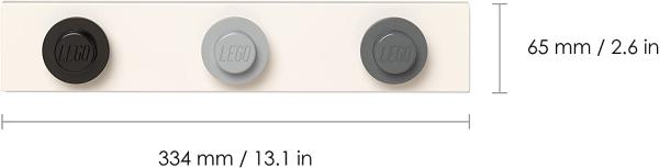 LEGO Garderobe 33x6,5 cm Polypropylen schwarz/grau/weiß Bild 2