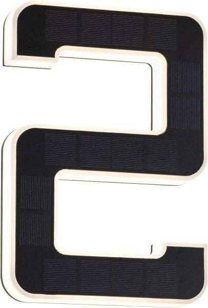 Paulmann No. 79843 Outdoor Solar Hausnummern 2 IP44 3000K Akku wechselbar