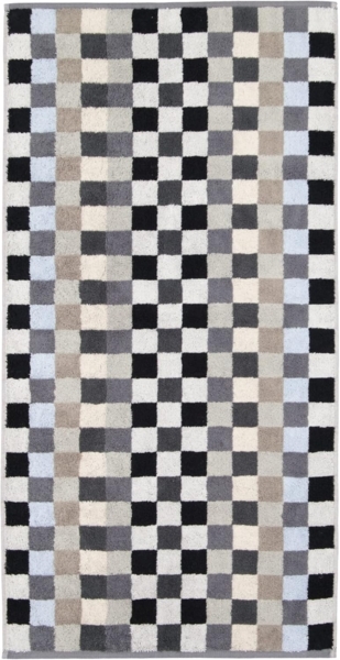 Cawö Waschhandschuh Waschhandschuh "Unique Karo" 2er-Pack, Frottier (2-St), Walk-Frottier Karo