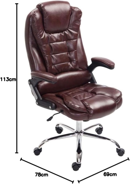 CLP Bürostuhl Thor höhenverstellbar und drehbar,bordeauxrot Bild 3