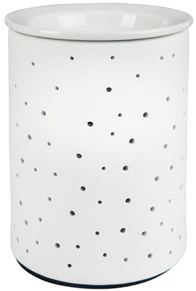 ONVAYA Duftlampe Porzellan Duftlampe DOTS, Elektrisch, Weiss, Aromalampe