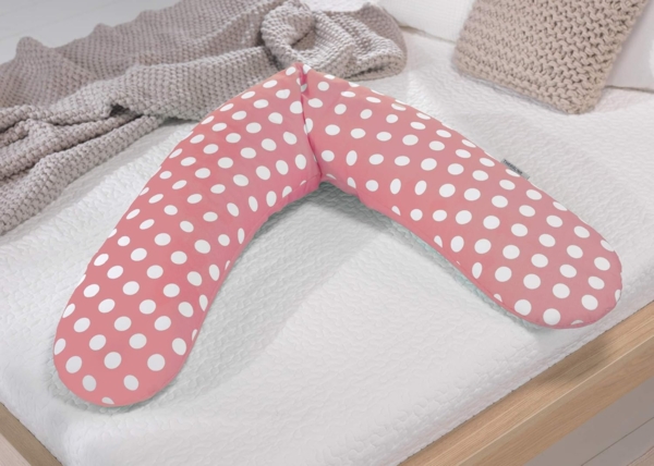 Theraline Bezug für Stillkissen 190cm Stillkissenbezug Indie Dots antikrosa Bild 3