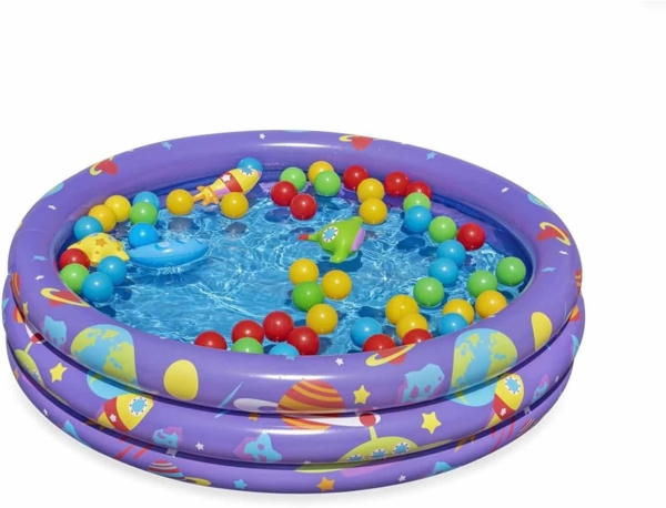 Bestway 52466 Gerahmter Pool Rund 2 Jahr(e) Blau Violett