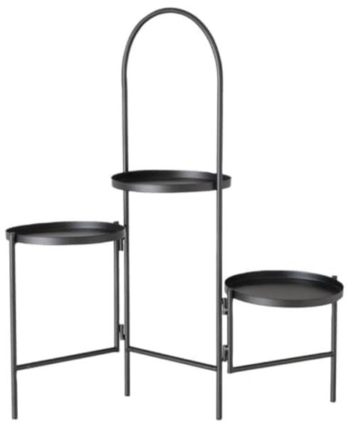 Boltze Pflanzenständer dreistufig schwarz 68 cm