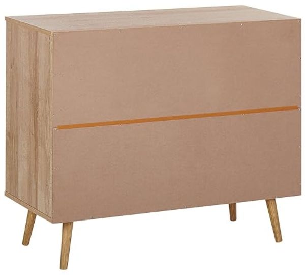 Kommode Rattan heller Holzfarbton 3 Schubladen PONCA Bild 5