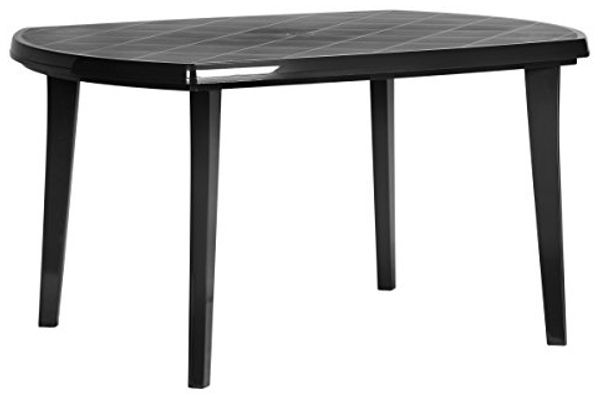 Gartentisch >Elise< in graphit, Kunststoff - 137 x 73 x 90 cm (BxHxT)