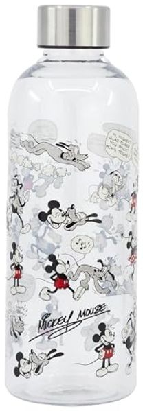 Kunststoff Motiv Trinkflasche für Kinder 850ml Flasche mit Deckel Kinderflasche Mickey Mouse