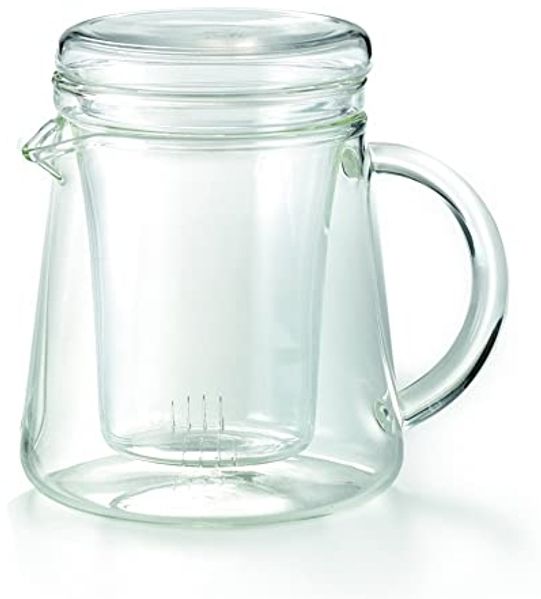 Teekännchen for two: Glas Teekanne mit Sieb für zwei
