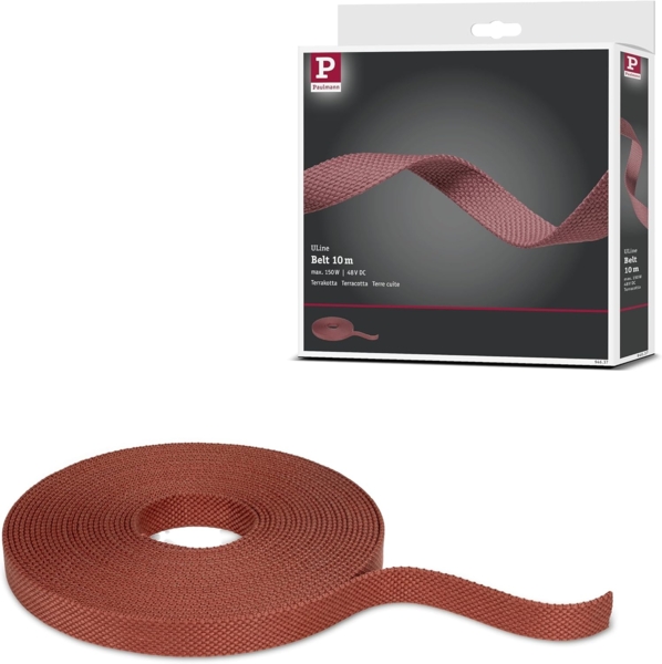 Paulmann Gurtband für Lichtleiste ULine 150 W Stoff 10 m terrakotta Bild 1