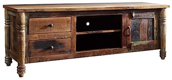 TV-Board Altholz 145x50x55 mehrfarbig lackiert FABLE #10