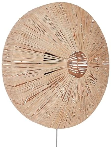 Wandlampe LUMUT Naturfarben Geflecht