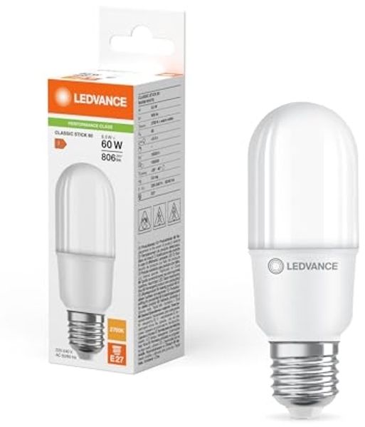 LEDVANCE LED STICK matt 806lm 8W/827 (60W) E27 HS