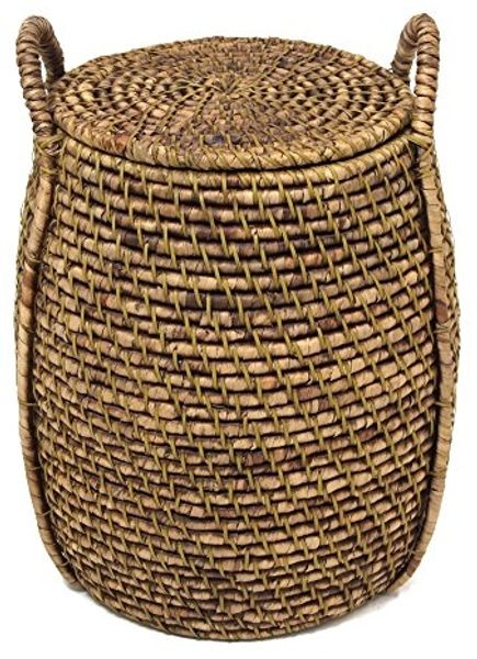 Wäschekorb Oriental Heat Box Aufbewahrungskorb Schale Korb Flechtkorb Ø 43 cm