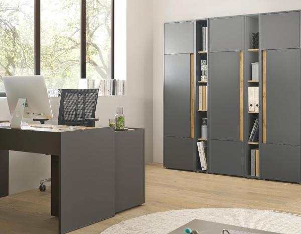 Aktenschrank Set "Center" in grau Wotan Eiche, 190x200 cm Bild 3
