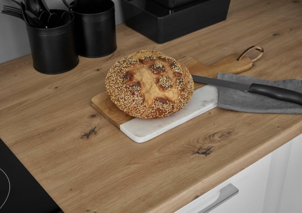 Turin L Eckküche 220 x 211 x 60 cm, weiß - Ohne Küchengeräte - Moderne, geräumige Küche in Artisan-Eiche Optik mit viel Stauraum Bild 7