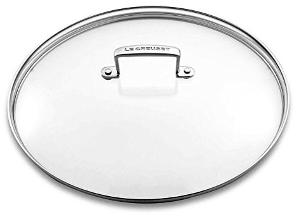 Glasdeckel für Pfanne 24 cm Aluminium-Antihaft Le Creuset Pfanne - GasBackofen geeignet, Spülmaschinenfest