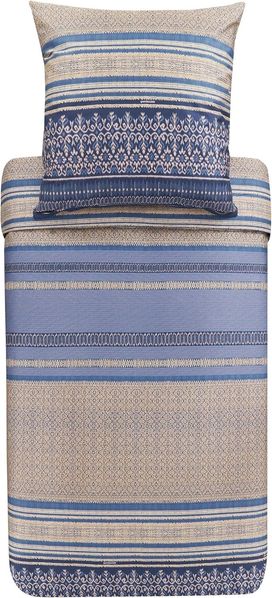 Bassetti BETTGARNITUR ROCCARASO BLAU 155X220 *9323438 HW 2022 NEUHEITEN