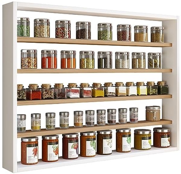 VCM Küchenmöbel Hängeschrank Esaldi 920056 Weiß / Honig-Eiche H. 60 x B. 80 x T. 10 cm
