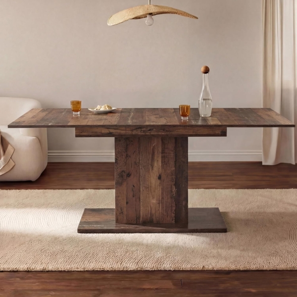 B&D home Esstisch MARA, Metall oder Holzgestell, ausziehbar 120-160cm, 4-6 Personen