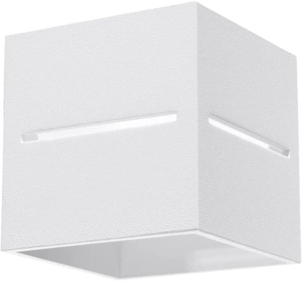 Wandleuchte, Aluminium, weiß L 10 cm