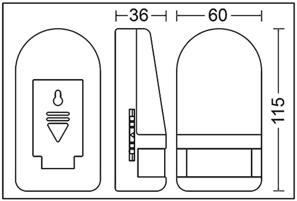 TRANGO LED Nachtlicht, Bewegungsmelder, 11-039 LED Sensor Nachtlicht in Weiß mit Automatikfunktion I Betrieb mit 3x AAA Batterie (nicht enthalten) mit Bewegungssensor, Tageslichtweiß, Sicherheitslicht, Orientierungslicht, Einschlafhilfe Bild 3