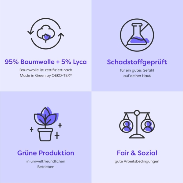 Wolkenfeld Spannbettlaken Boxspringbett Bettlaken - Spannbetttuch für Matratzen bis 40cm, Jersey, Gummizug: rundum, (1 Stück), Elastisch & Rutschfest: 90x200, 140x200, 160x200, 180x200 & Übergrößen Bild 7