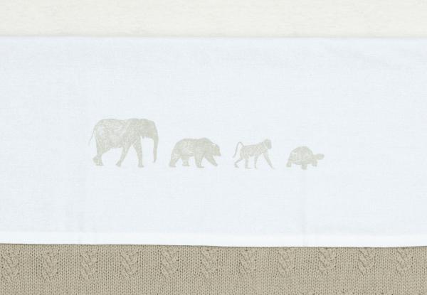 Jollein Animals Bettlaken - 120 x 150 cm - Olive G