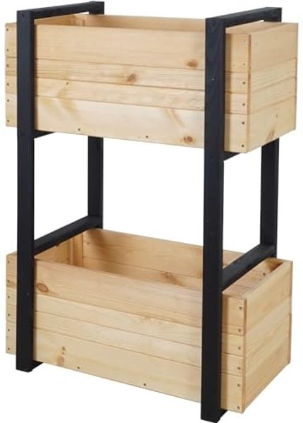 Siena Garden Konny 06395-OILED Pflanzkasten aus Kiefer Folie natur