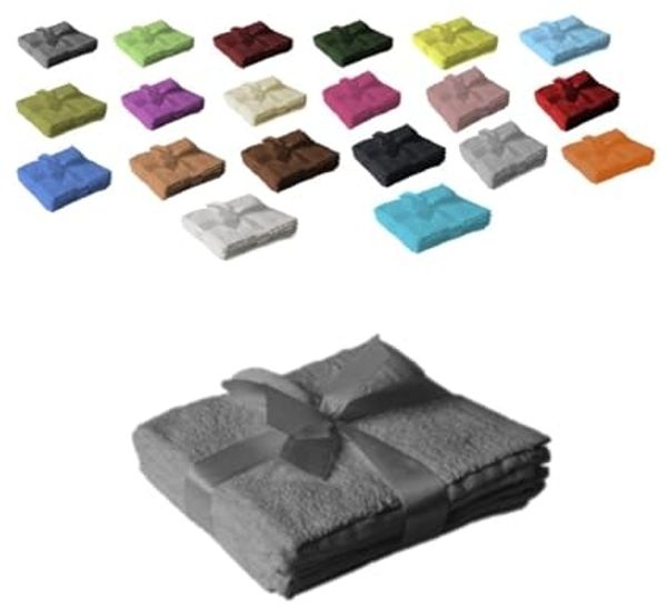 12 x Seiftuch 500 g/m² 30 x 30 cm Anthrazit