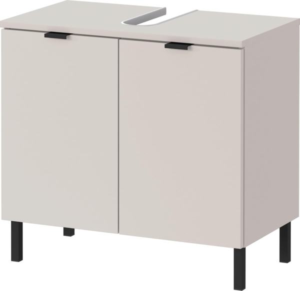 Germania Waschbeckenunterschrank GW-Arcena 1980-572, in Kaschmir, mit Metallfüßen, 60 x 56 x 34 cm (BxHxT)