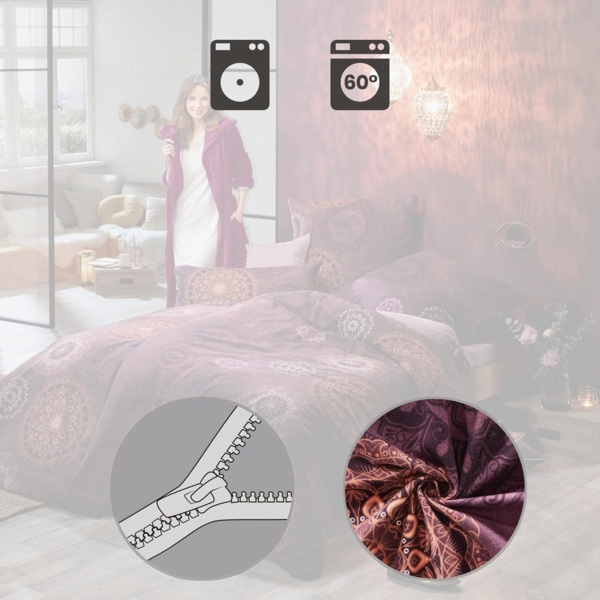 Erwin Müller Bettwäsche Bettwäsche Sparpaket 4-teilig, Biber, Edelflanell Ornamente Bild 7